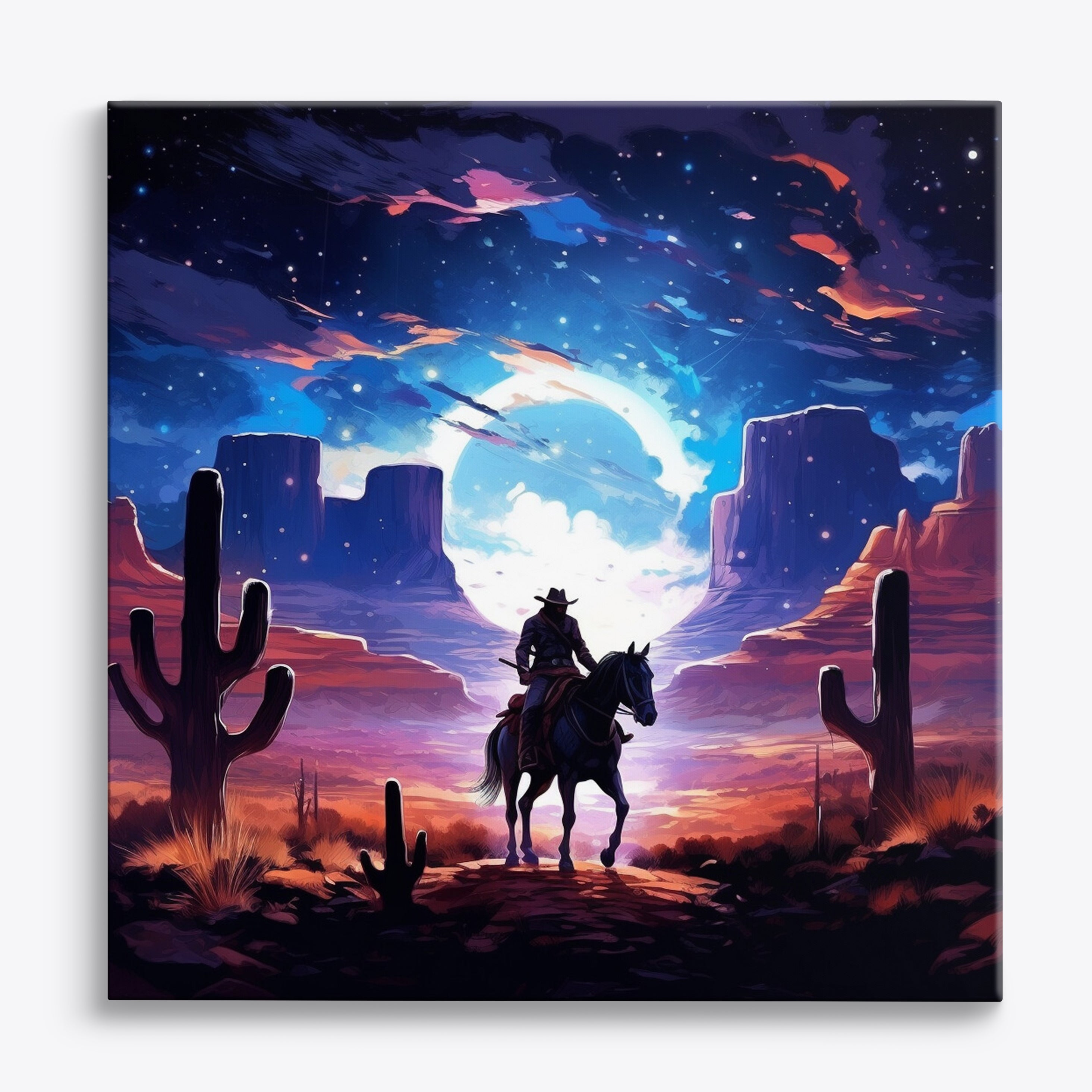 Cowboy au clair de lune