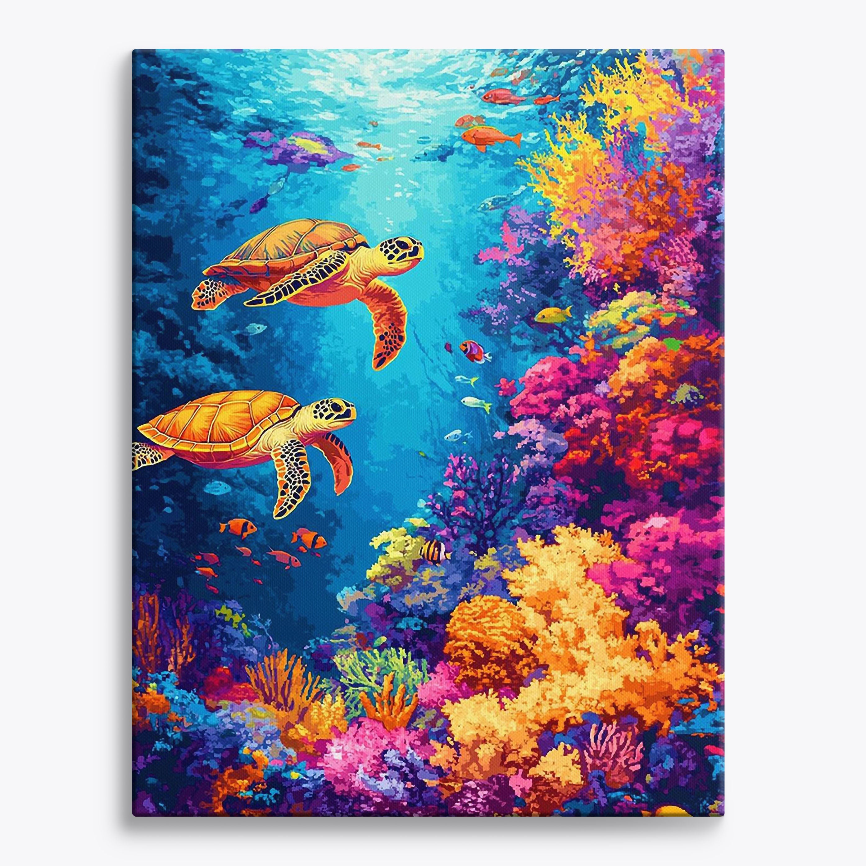 Coral Cove No Frame / Regular (19.7"x15.75"/50x40cm) / 24 colors