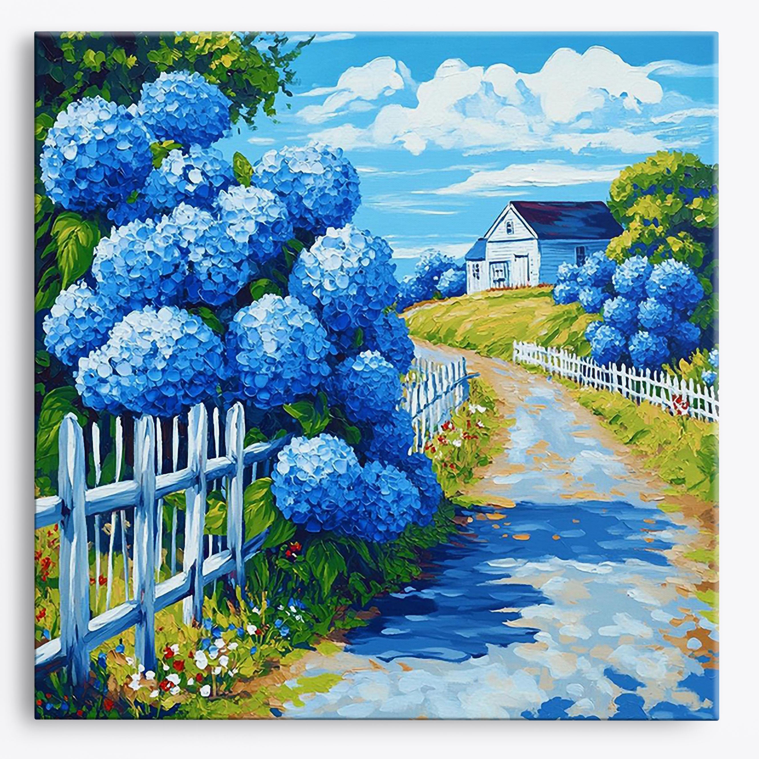 Country Blooms No Frame / Regular (15.75"x15.75"/40x40cm) / 24 colors