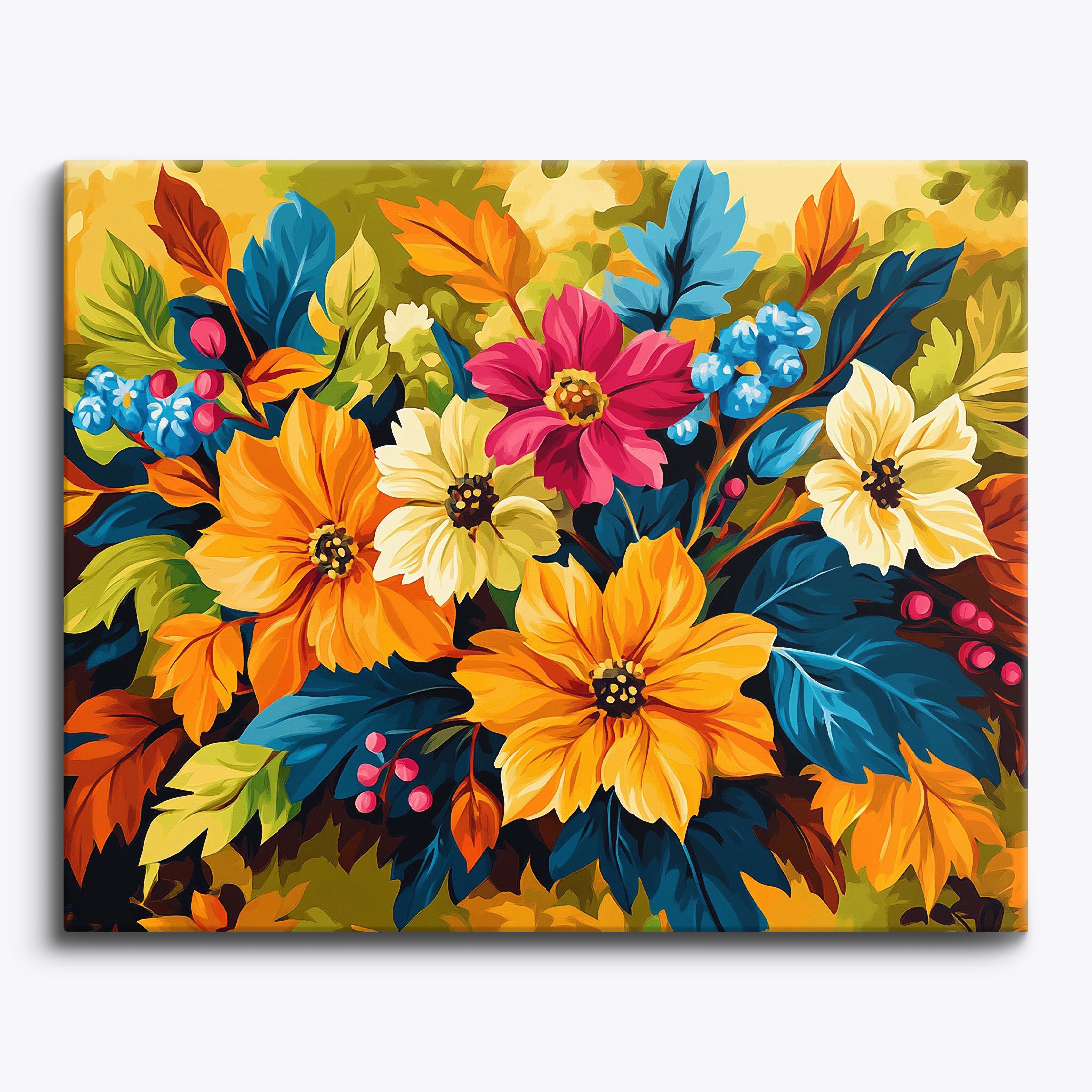 Floral Whirlwind No Frame / 24 colors