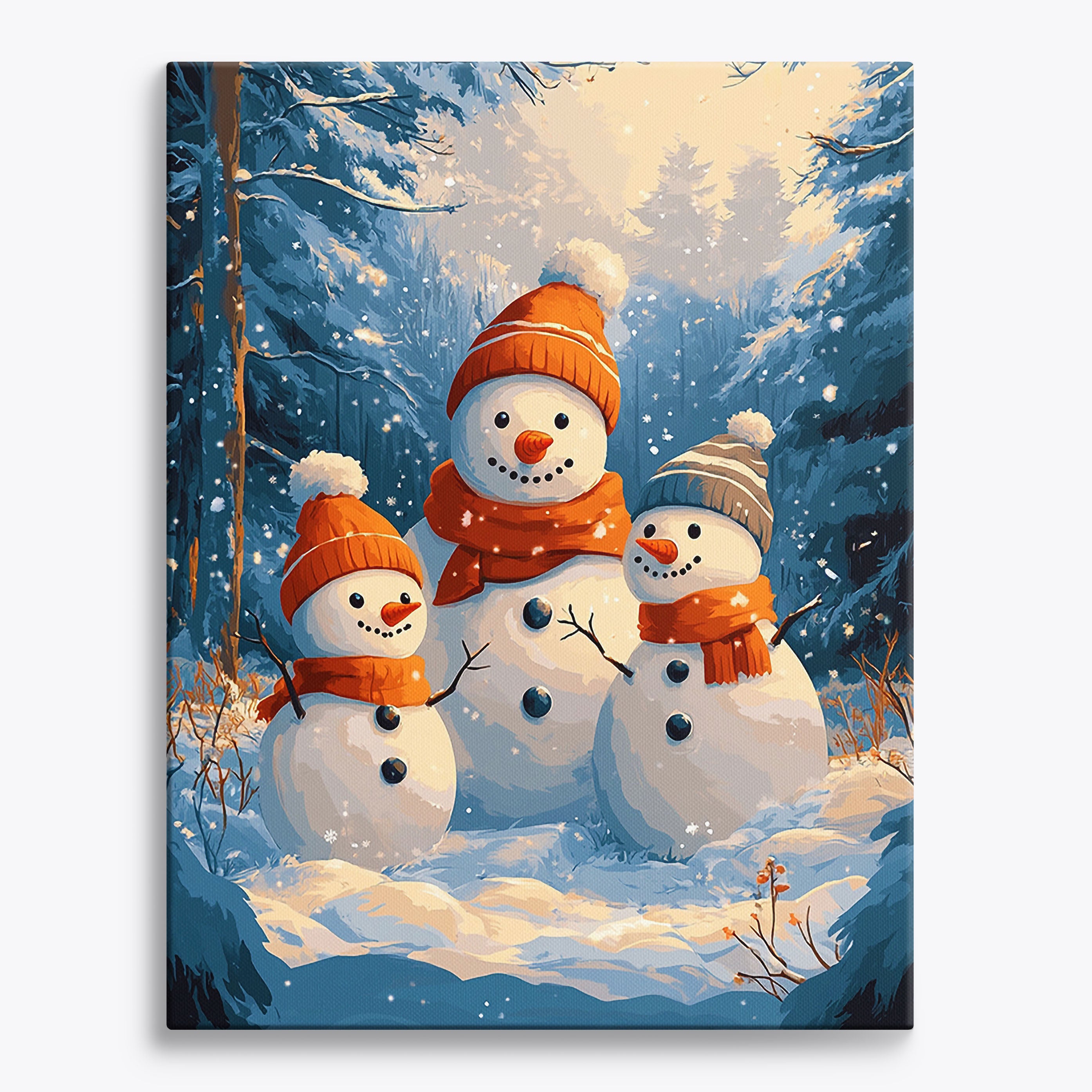 Kawaii Snowman Love No Frame / 24 colors