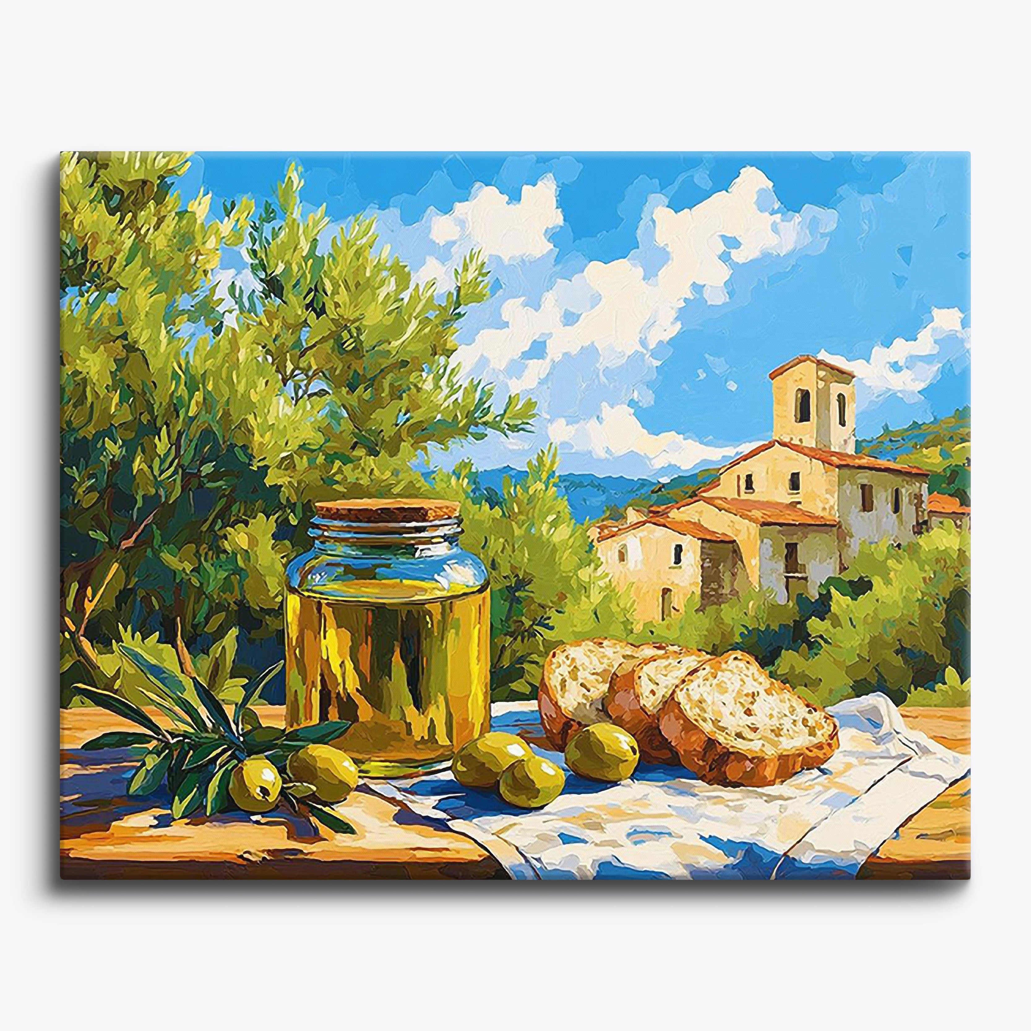 Mediterranean Still Life No Frame / Regular (15.75"x19.7"/40x50cm) / 24 colors