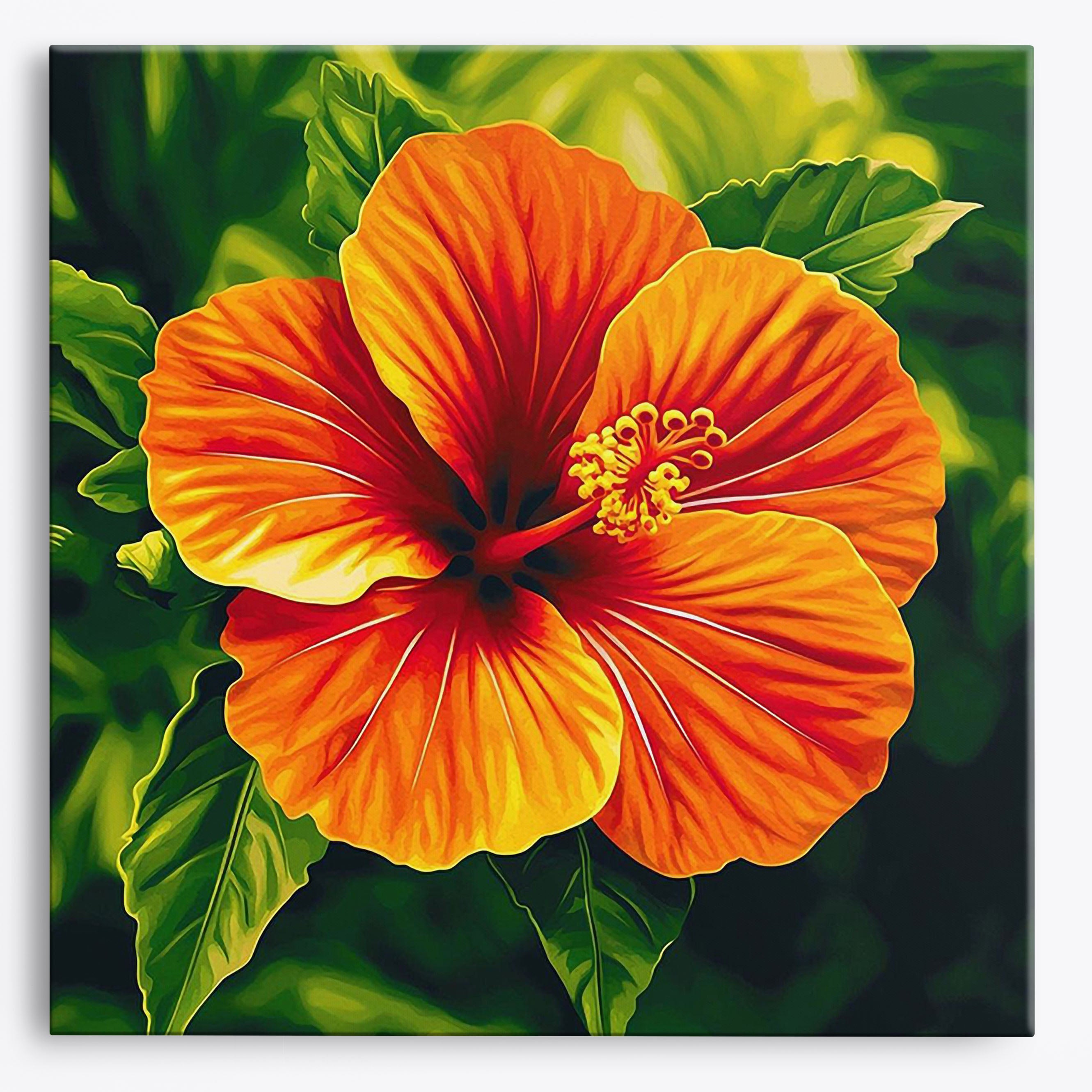 Red Burst No Frame / Regular (15.75"x15.75"/40x40cm) / 24 colors