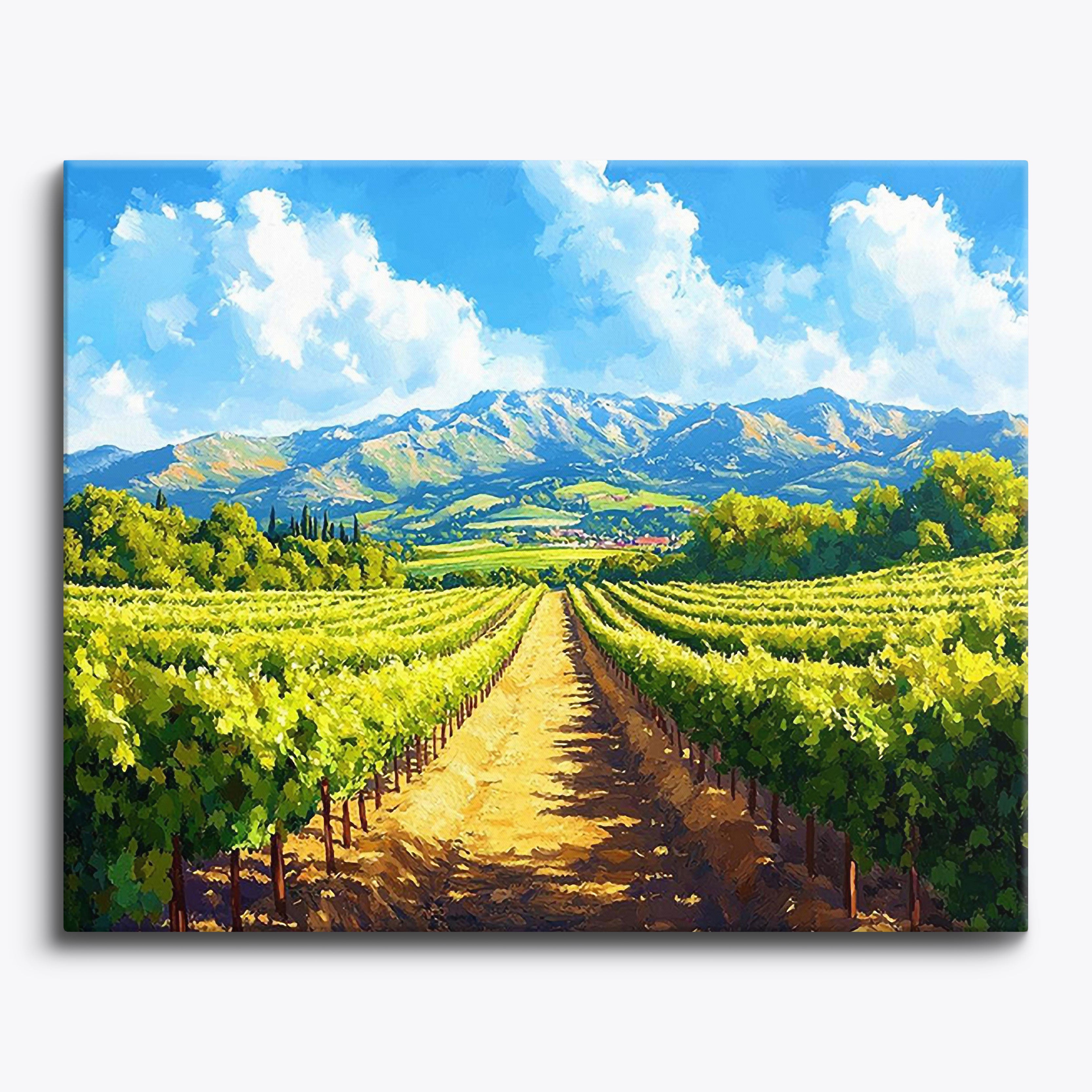 Rolling Vines No Frame / Regular (15.75"x19.7"/40x50cm) / 24 colors