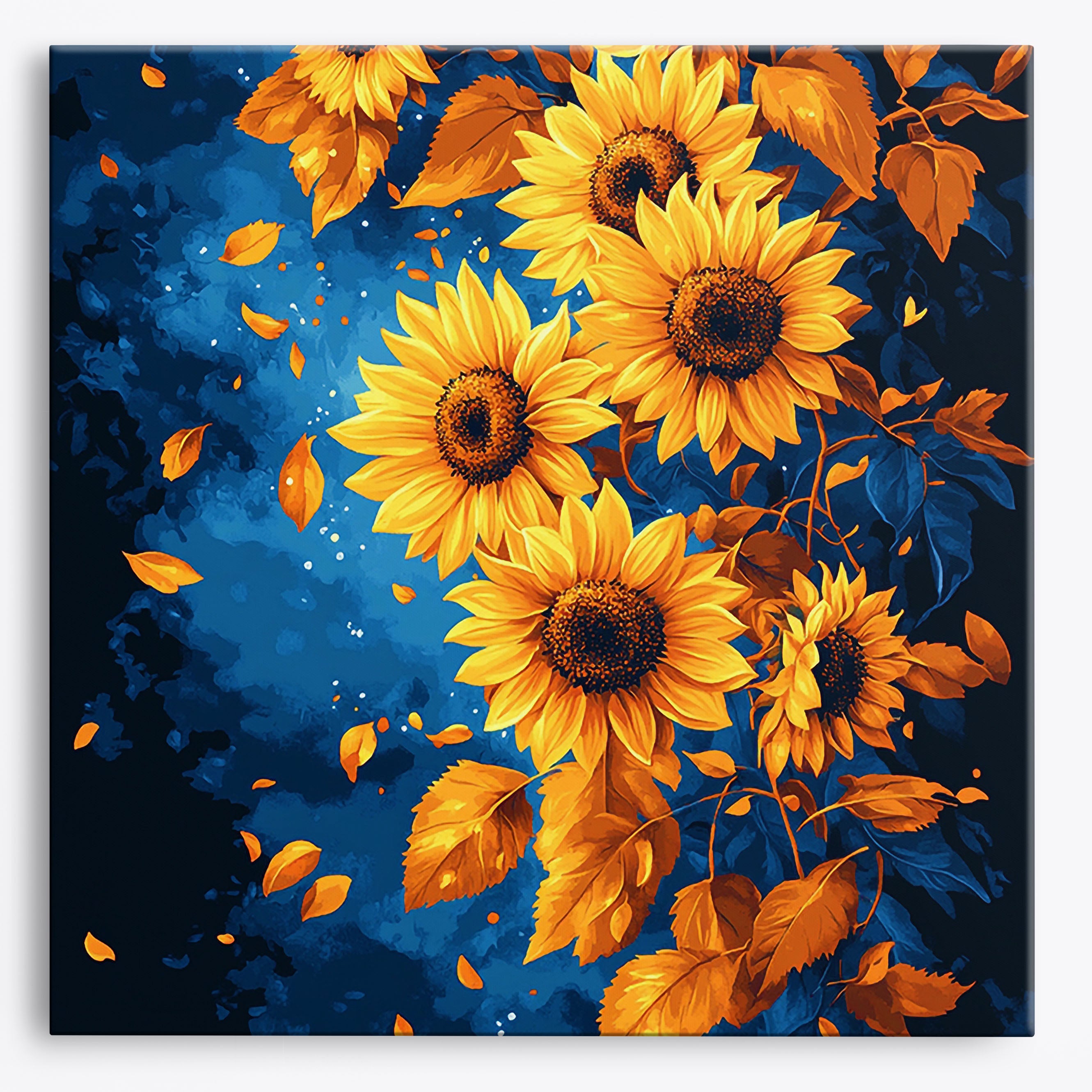 Spiral Sunflowers No Frame / 24 colors