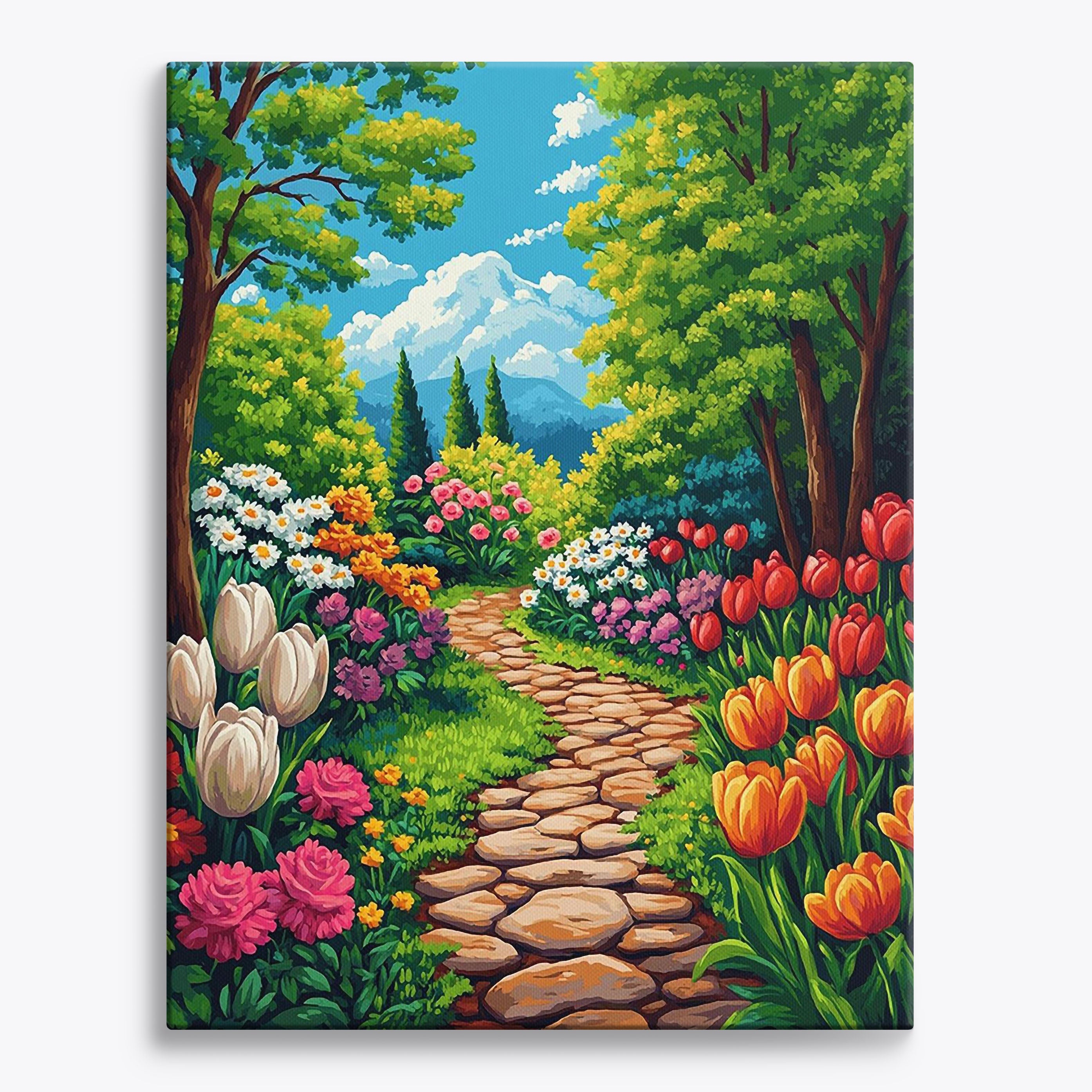 Stone Path No Frame / Regular (19.7"x15.75"/50x40cm) / 24 colors