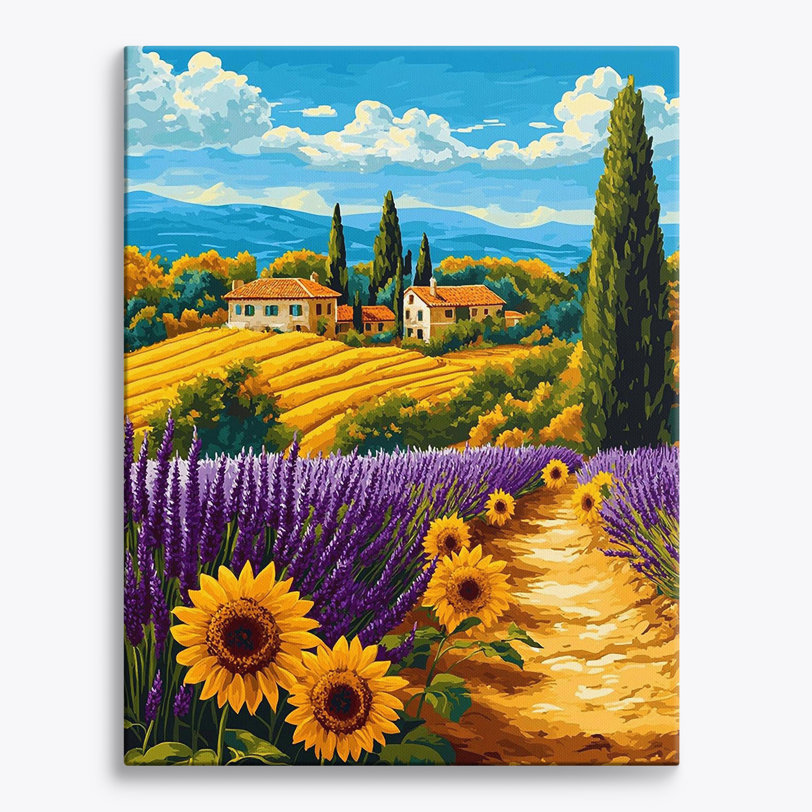 Sunny Blooms No Frame / Regular (19.7"x15.75"/50x40cm) / 24 colors