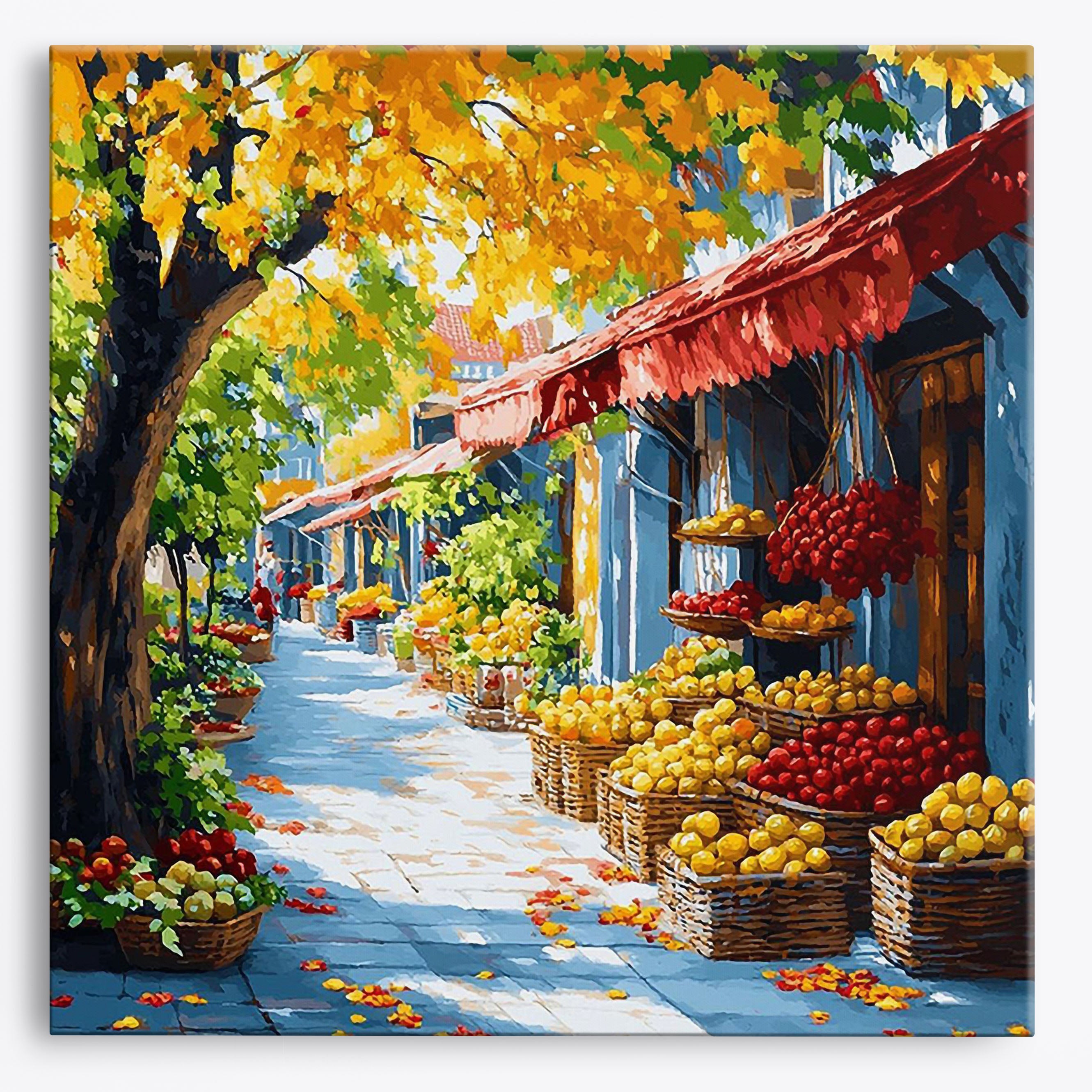 Vibrant Village No Frame / Regular (15.75"x15.75"/40x40cm) / 24 colors