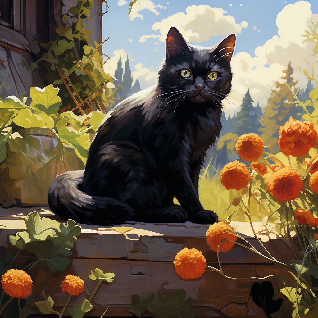 Fleurs du chat noir
