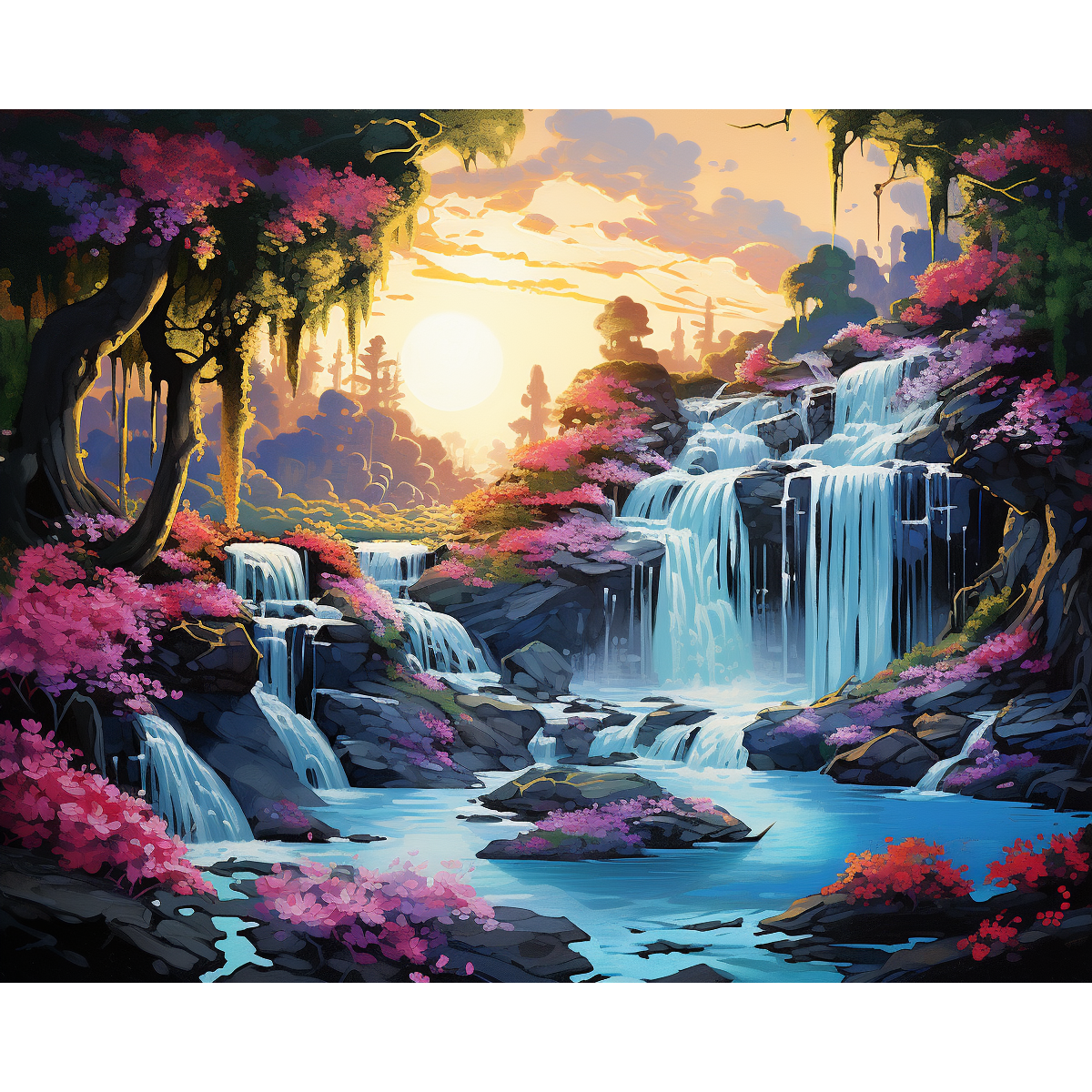 Floral Waterfall