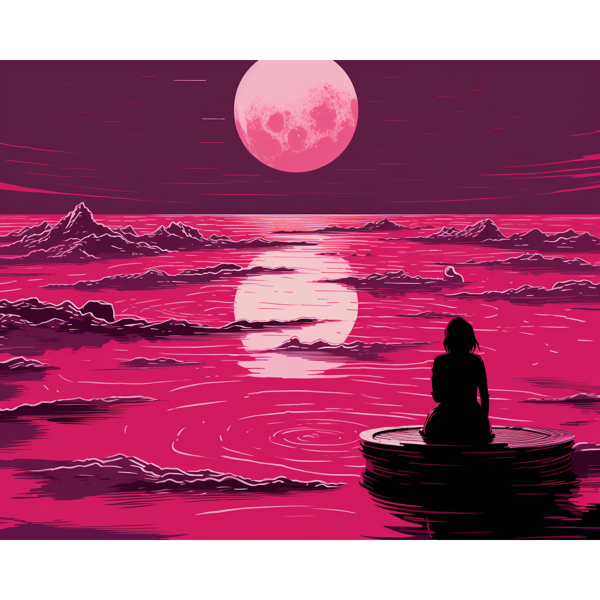 Clair de lune rose