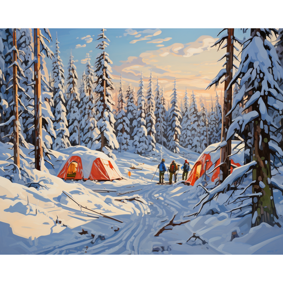 Camping des chutes de neige