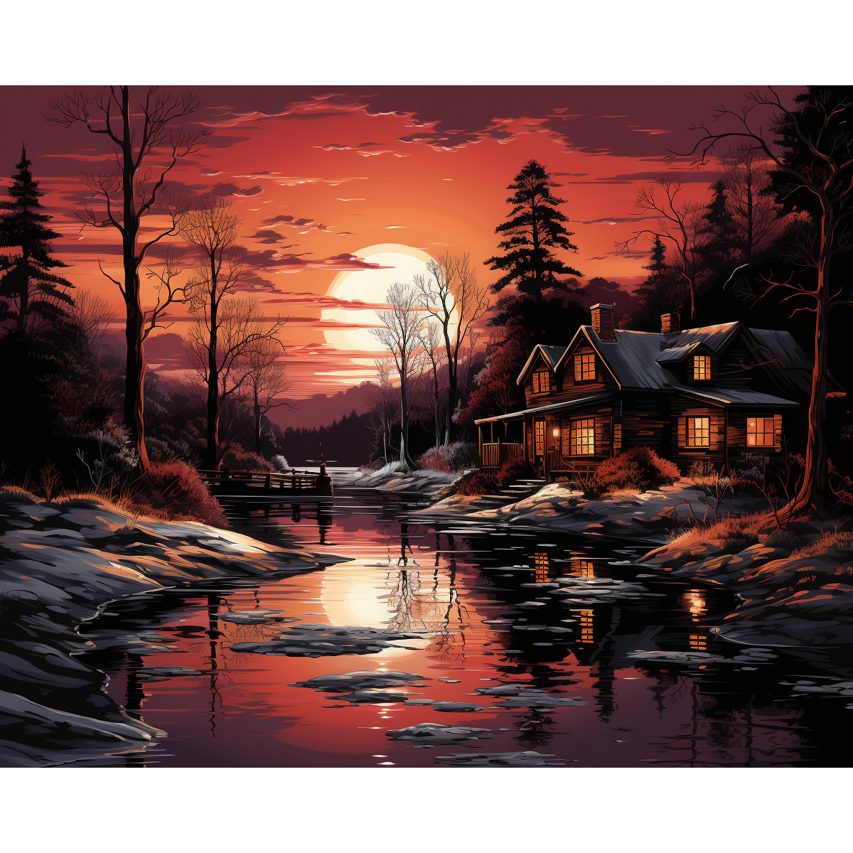 Sunset Cabin Lakes